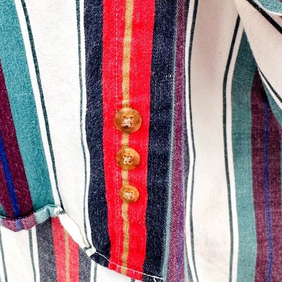 Colours by Alexander Julian Vintage Button Down Shirt Mens Medium 100% Cotton - Picture 6 of 11